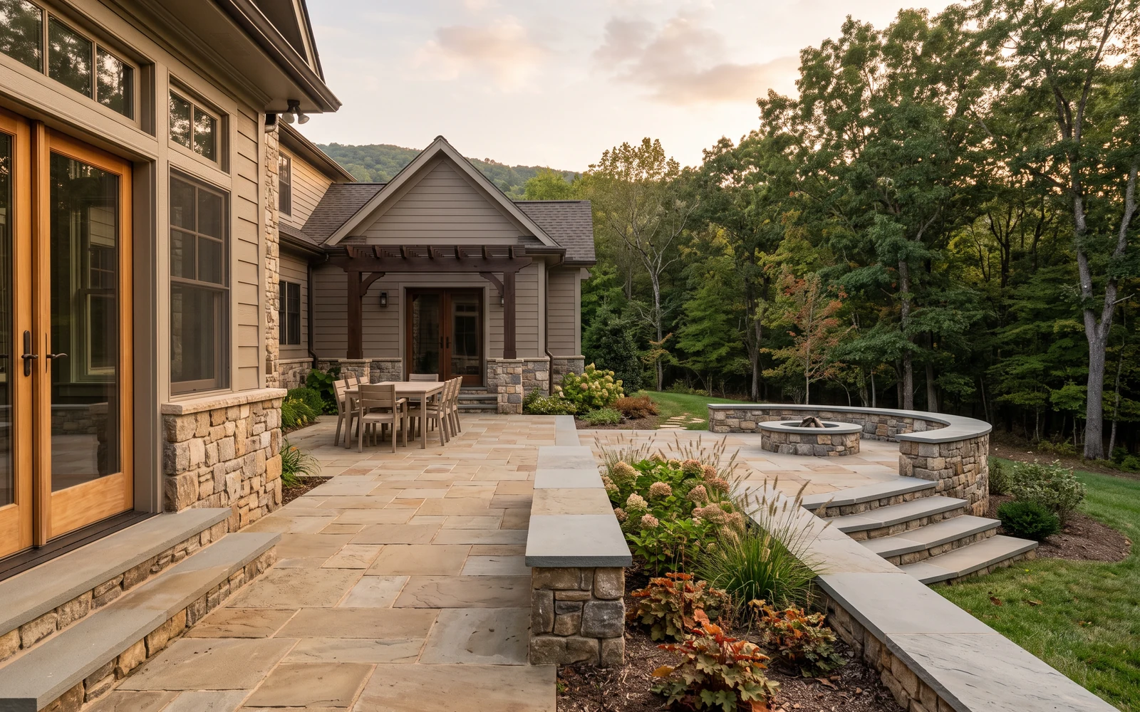Generated Roanoke hardscape planning concept showing the first project-planning emphasis
